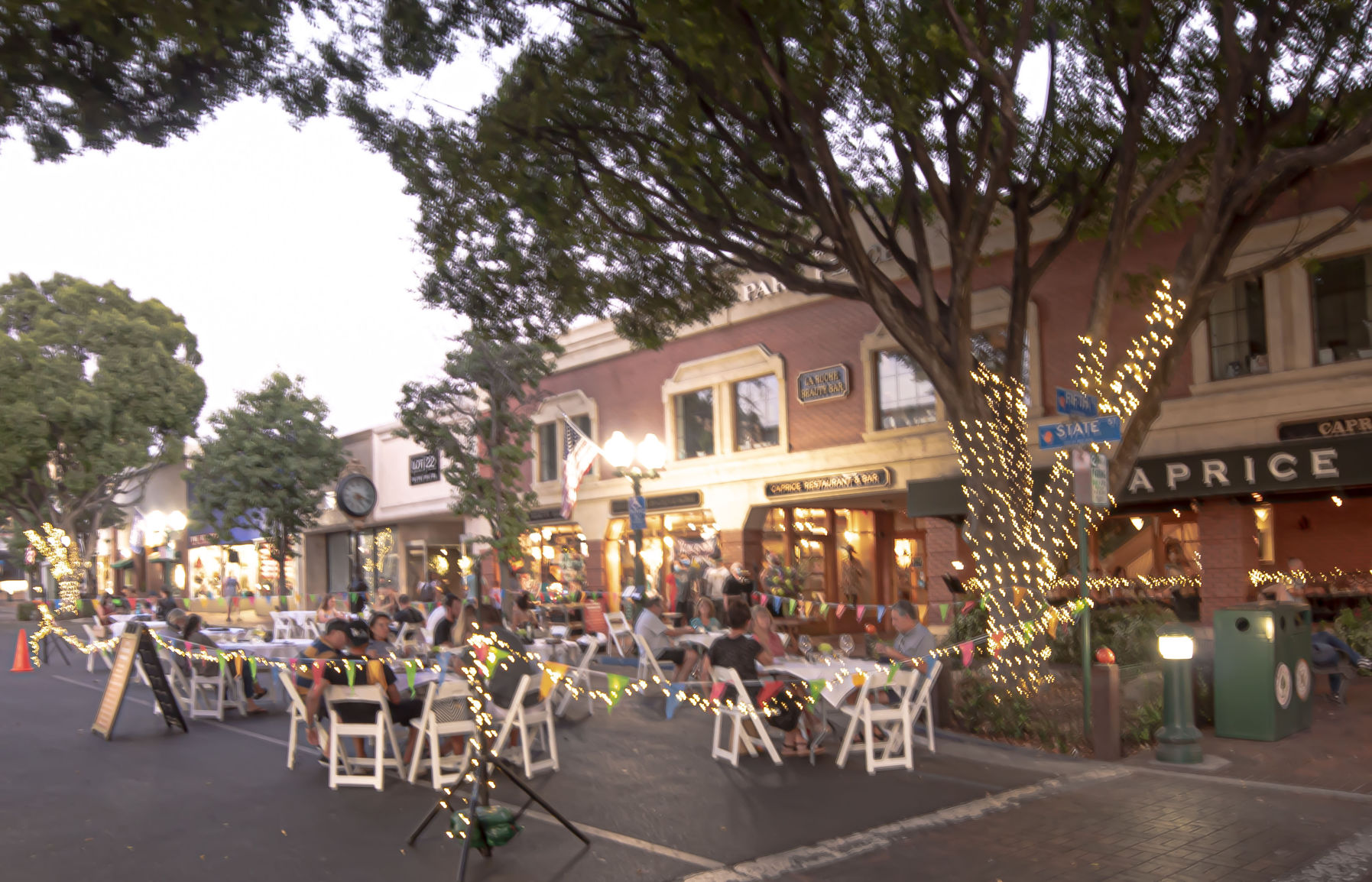 Opening of Outdoor Dining on State Street